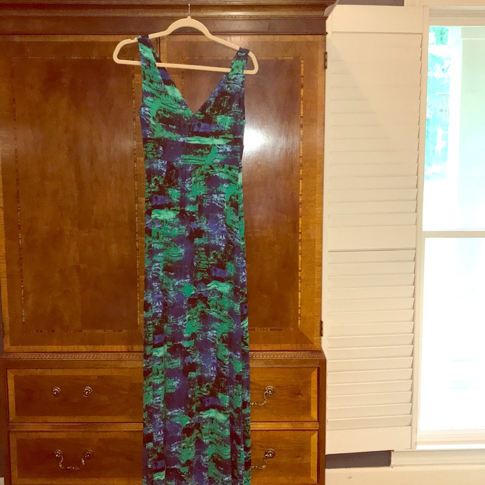 Empire waist cotton maxi dress